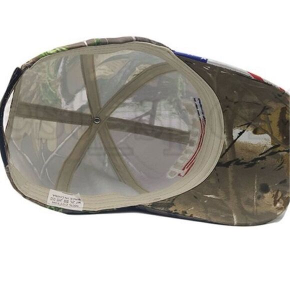 Trump One Size Campaign Baseball Hat Cap Green Camoflauge Print MAGA USA New - Picture 3 of 6